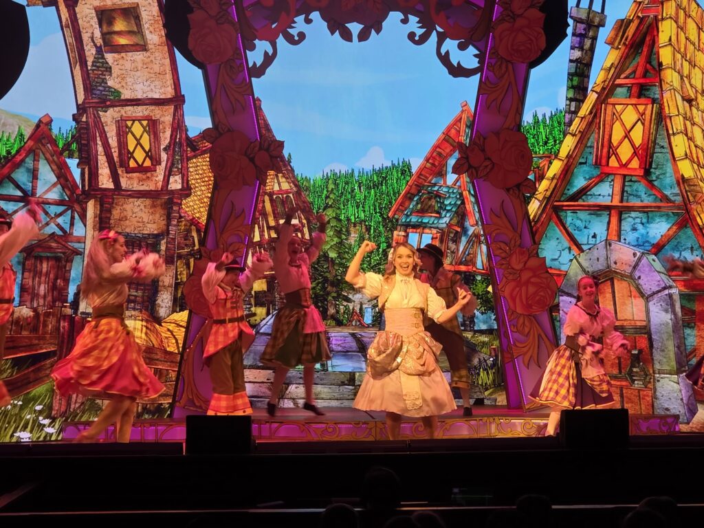 Samantha Dorrance during her opening song at Beauty and the Beast