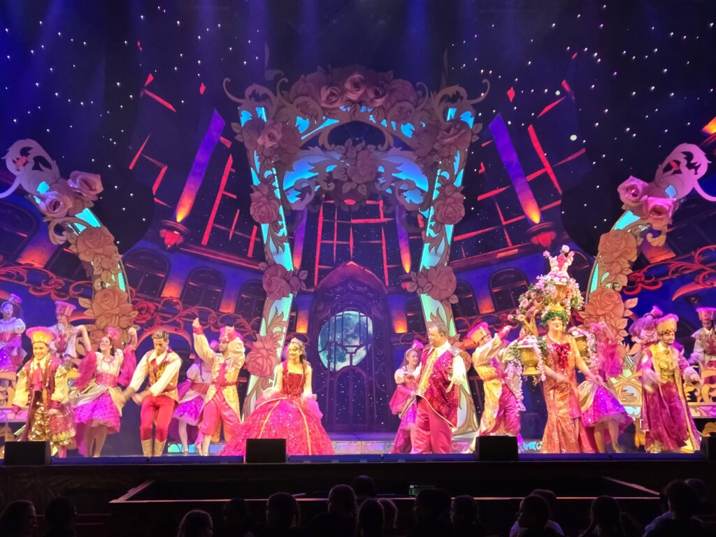 The Ensemble and cast dancing during the finale of Beauty and the Beast