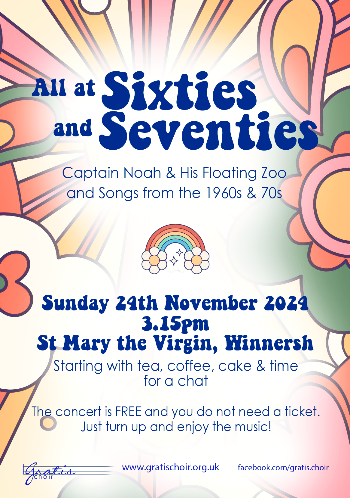 The poster for the Gratis Choir concert on Sunday, November 24