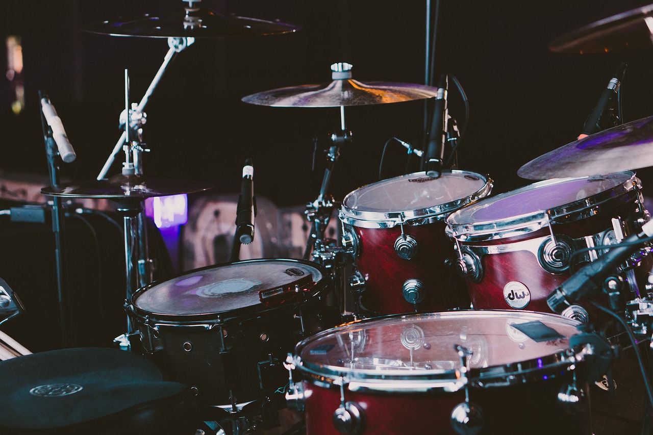 A drum kit