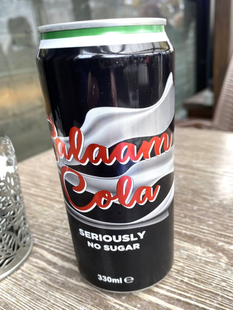 A can of Salaam Cola served at Monty's Cafe