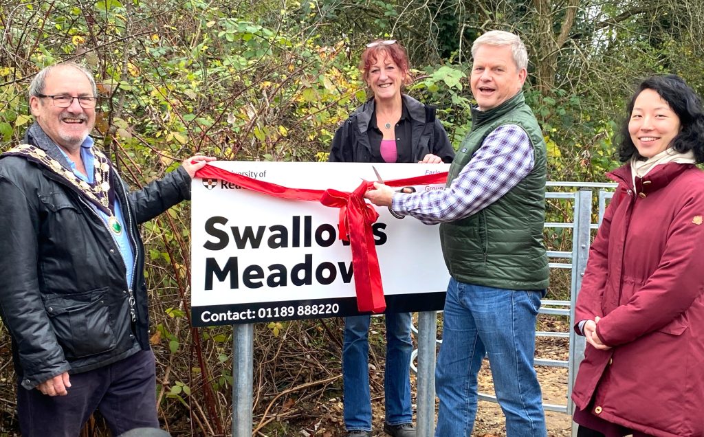 The official opening of Swallows Meadow