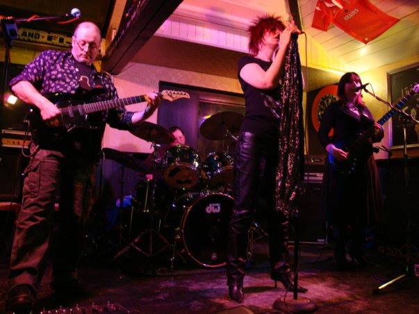 Swallow band performing on stage.