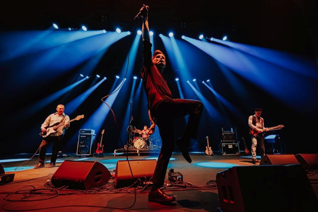 The Smyths performing on stage