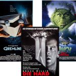 Film posters for Gremlins, Die Hard and How The Grinch Stole Christmas – three films set at Christmas and being shown at Brewdog Reaidng