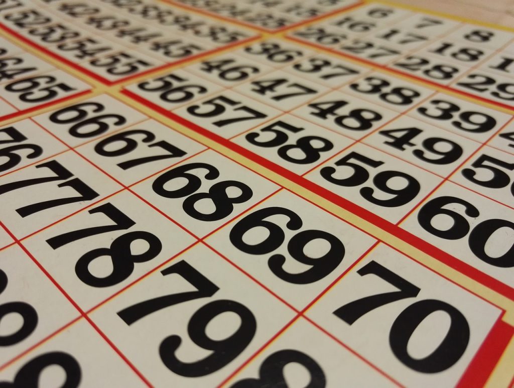 Bingo number cards