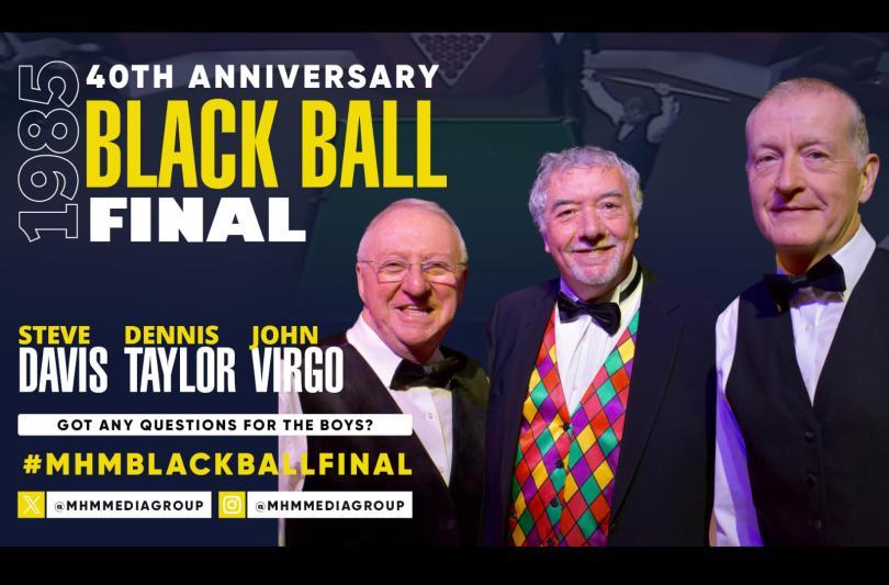 A poster advertising the Black Ball Final coming to The Hexagon