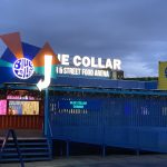 The entrance to Blue Collar Corner in Hosier Street, Reading Gurt Wings