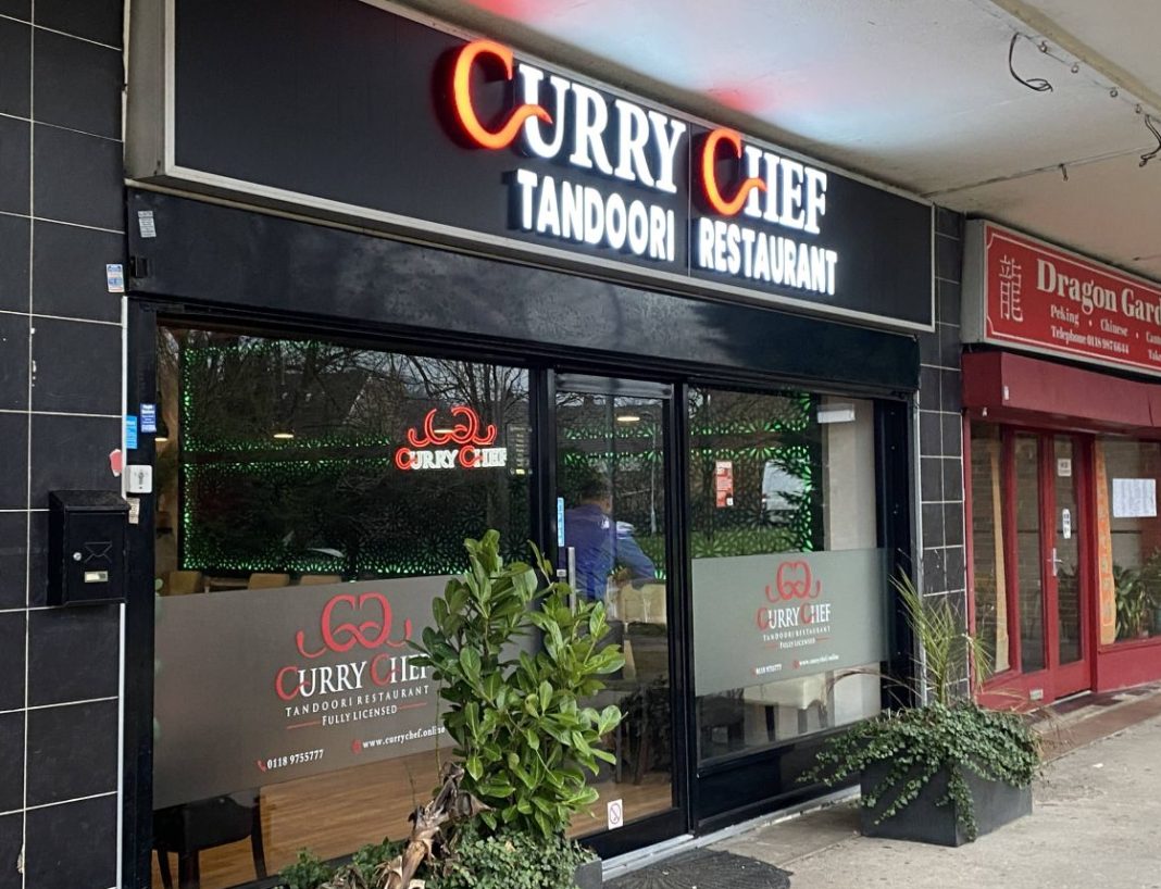 Curry Chef in Whitley - the shop front