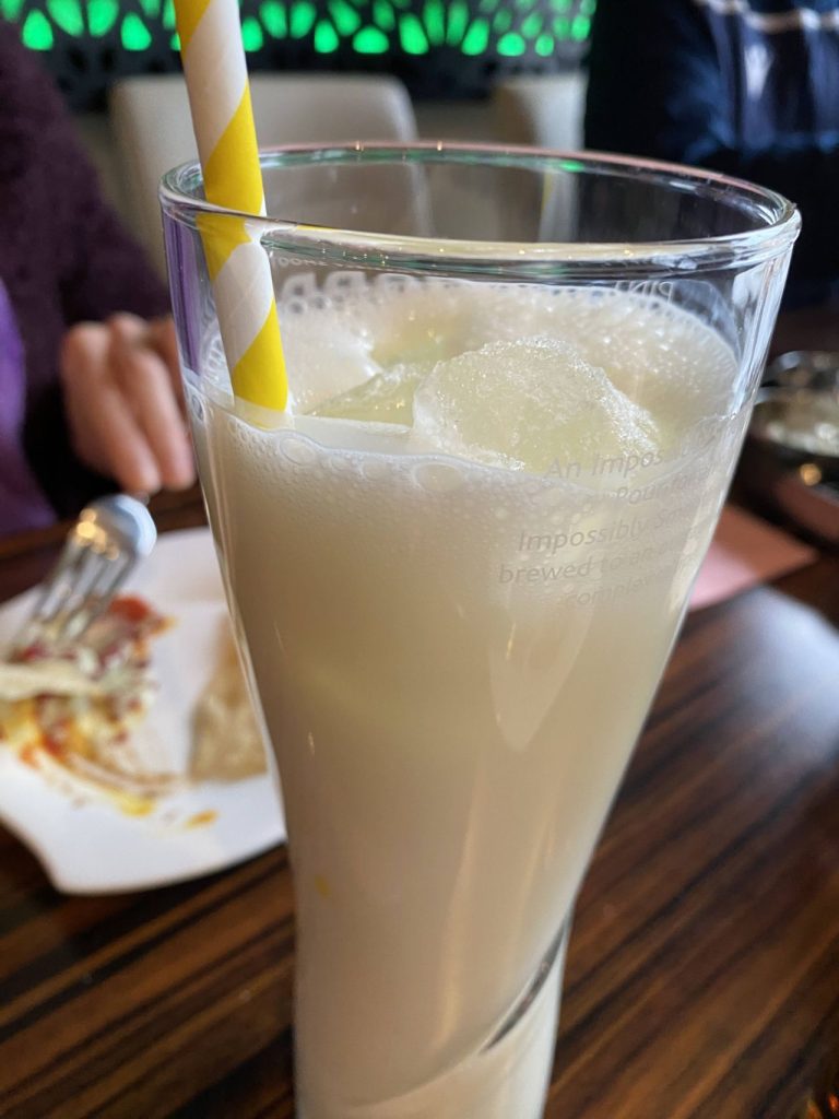 A lassi at Curry Chef 