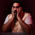 Comedian Eshaan Akbar promoting his new show Satisfakshaan