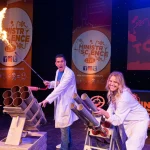 The Ministry of Science Live team in action