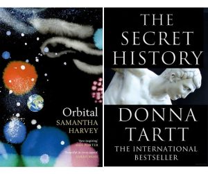 Covers for Orbital and The Secret History – two books that Waterstones book group will discuss at its January meeting