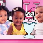 Whipped Up! is coming to Norden Farm this half-term - three babies with a carton dessert ice cream