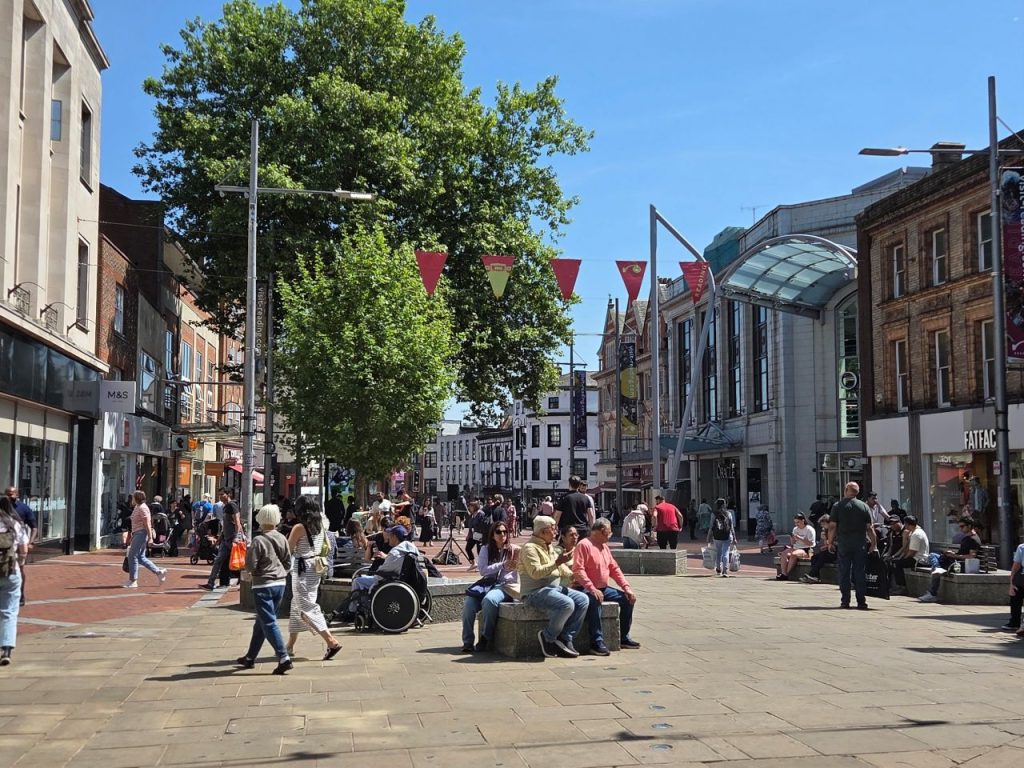 Broad Street in Reading town centre will be converted into a street food market thanks to the Reading Food Festival Picture: Phil Creighton