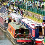 Some canal barges on the Kennet & Avon Canal for Water Fest
