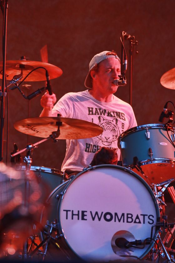 A man drumming