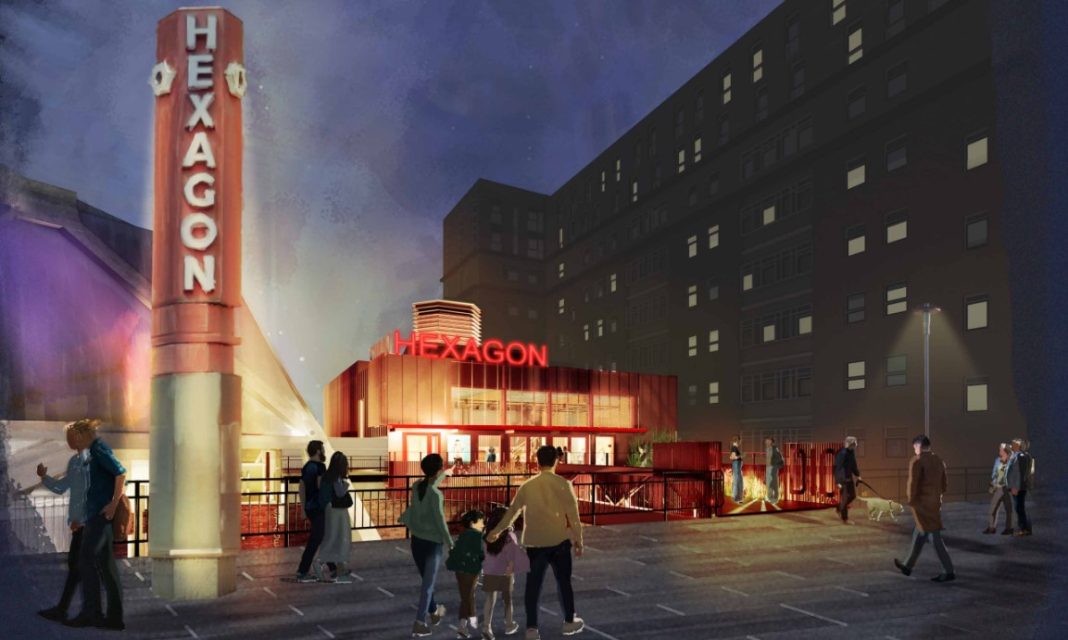 A view of the new Hexagon Studio theatre which will open in 2027