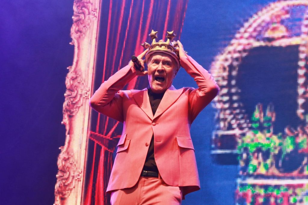 ABC's set included a performance of A King Without A Crown ... complete with a crown presented to the band by an audience member Picture: Dijana Capan/DVision Images