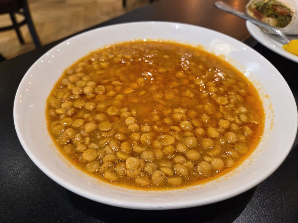A portion of channa daal at Afghan Flavours