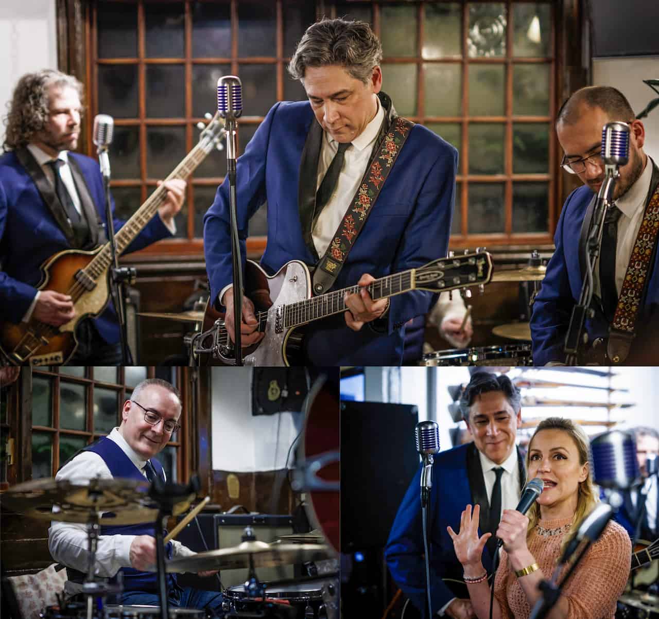 The Rymatones - a montage of band members