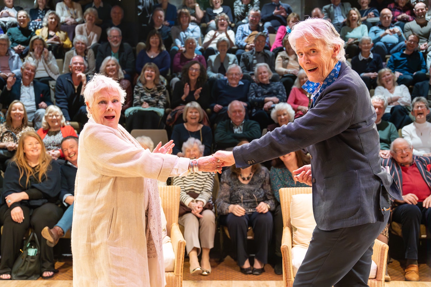 Dame Judi Dench with Simon Williams