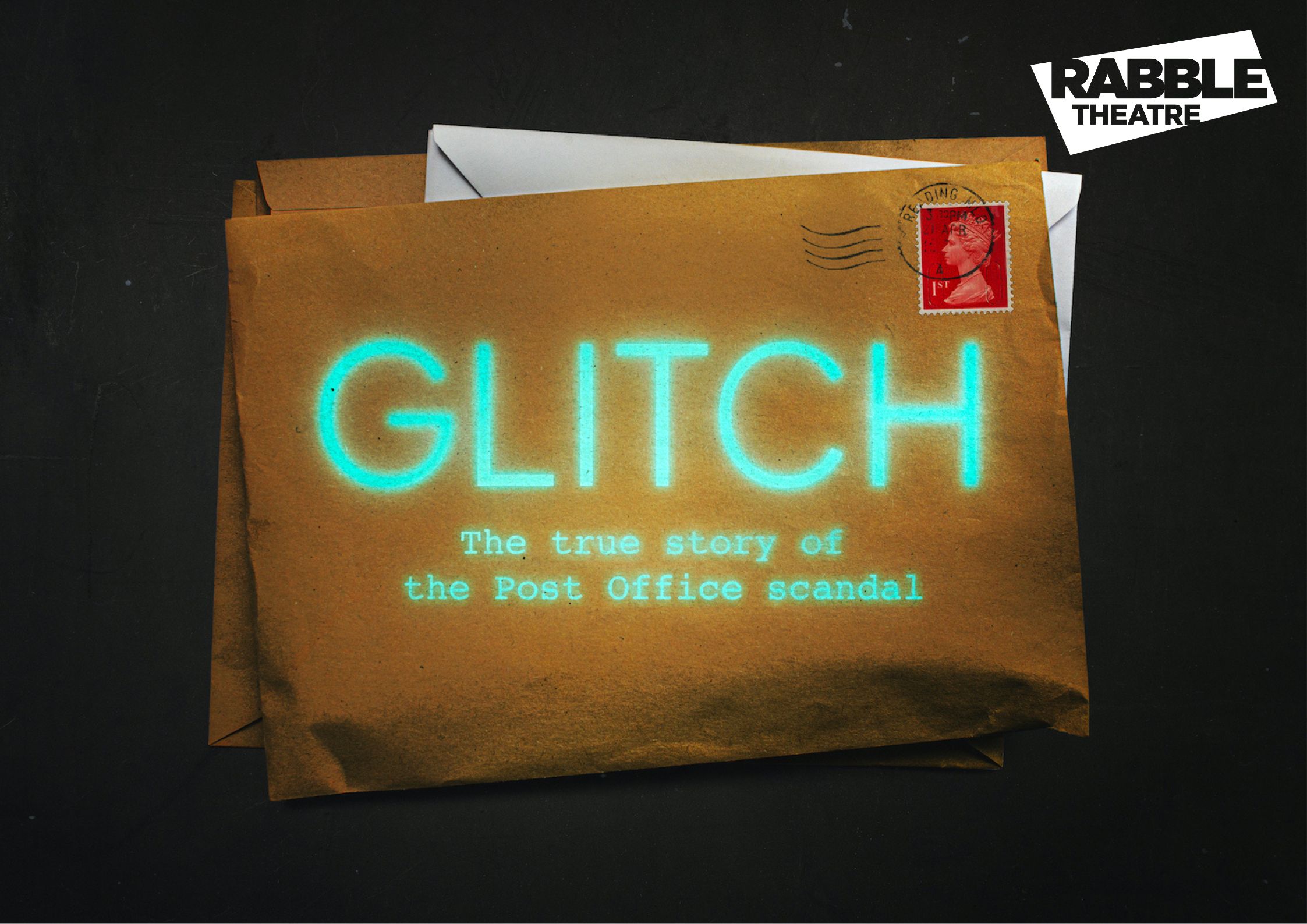 The poster for RABBLE Theatre's Glitch
