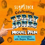 The poster for Terry Jones with Michael Palin in conversation with Sanjeev Bhaskar