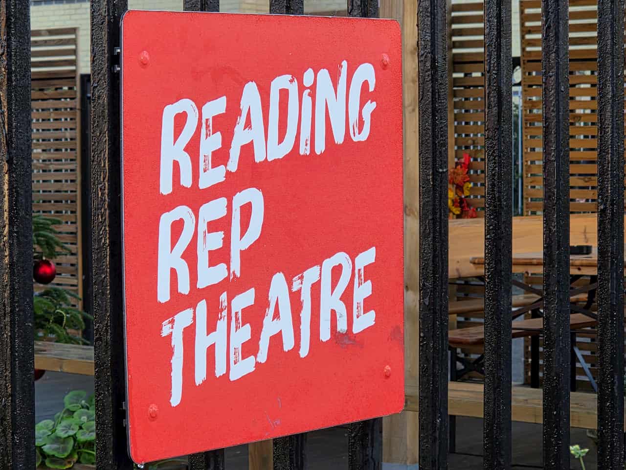 Sign for Reading Rep Theatre
