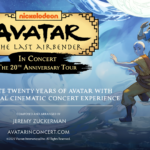 Promotional poster for Avatar: The Last Airbender live orchestra tour dates for 2026