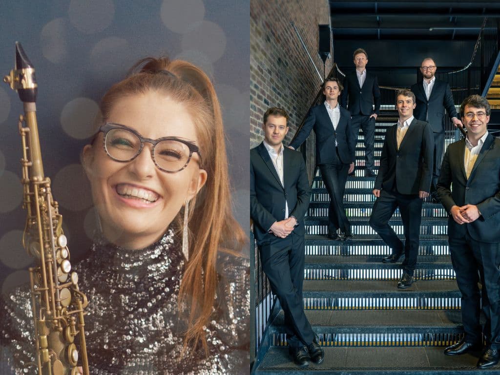 Jess Gillam and the Gesualdo Six