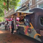 A food truck on Broad Street, Reading