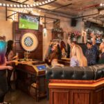 A typical Flight Club oche area