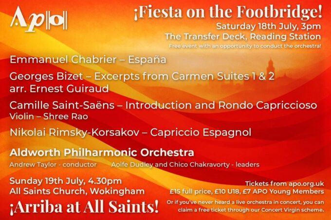 The poster advertising the APO Summer concert